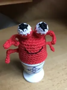 Häkelunikat krabbe