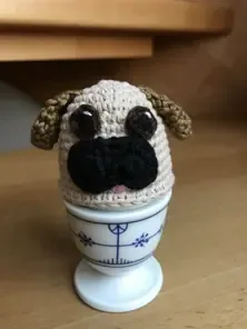 Häkelunikat mops hund