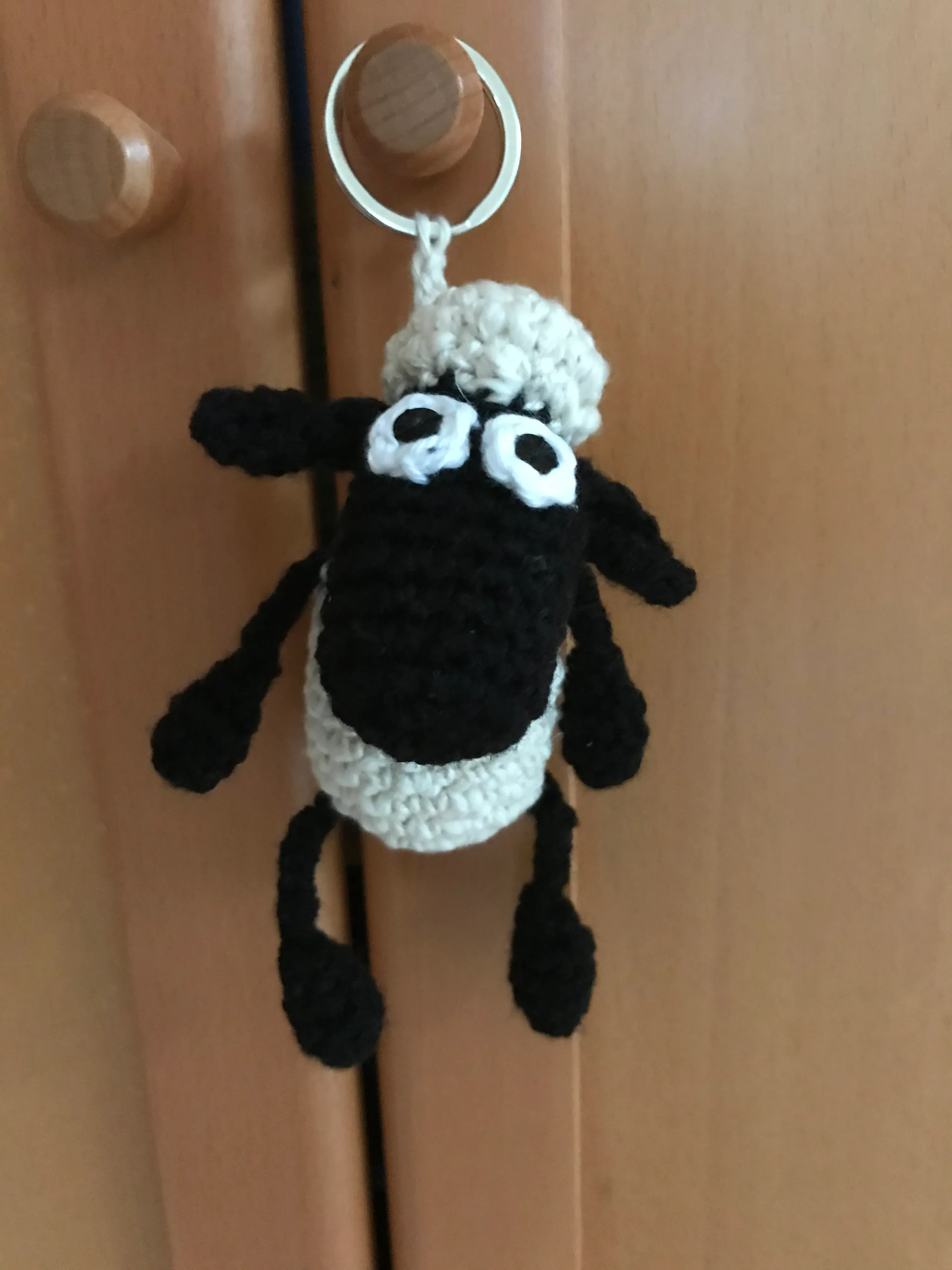 Schlüsselanhänger Schaf beliebte Figur, auch als Taschenbaumler verwendbar!